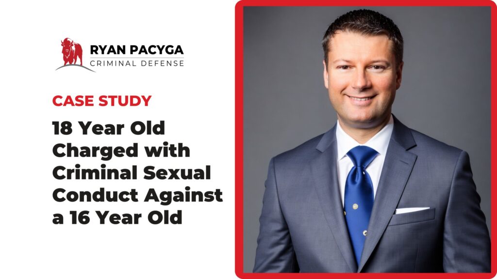 Defense attorney representing a client in a criminal sexual conduct case.