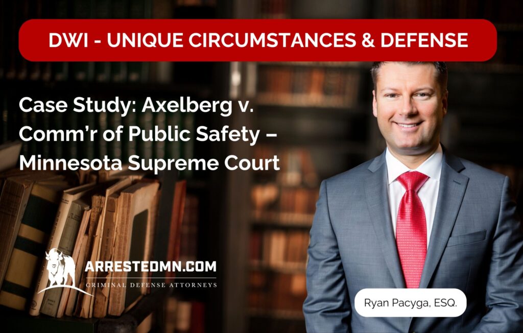 DWI with unique circumstances & defense