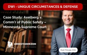 DWI with unique circumstances & defense
